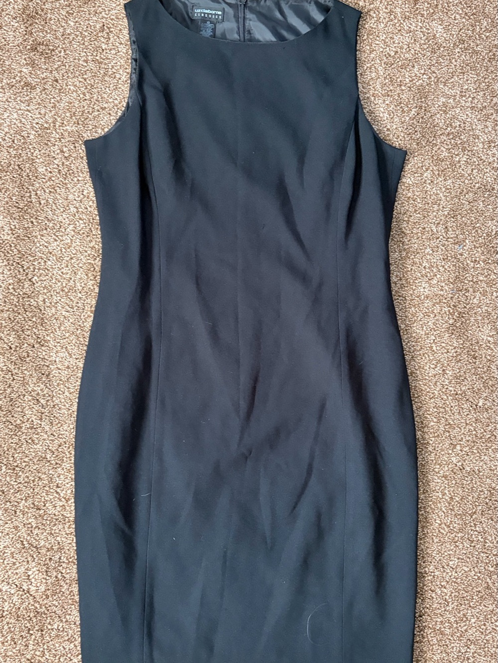 Liz Claiborne Black Sleeveless Sheath Dress